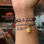 Brazalete MP4 McLaren Piedras Naturales (Ajustable)