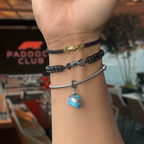 Brazalete Mercedes Piedras Naturales (Ajustable)