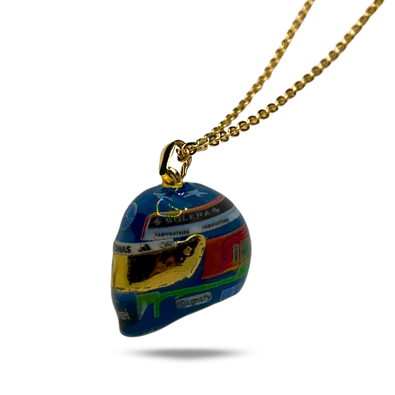 Ayrton Senna Helmet Necklace