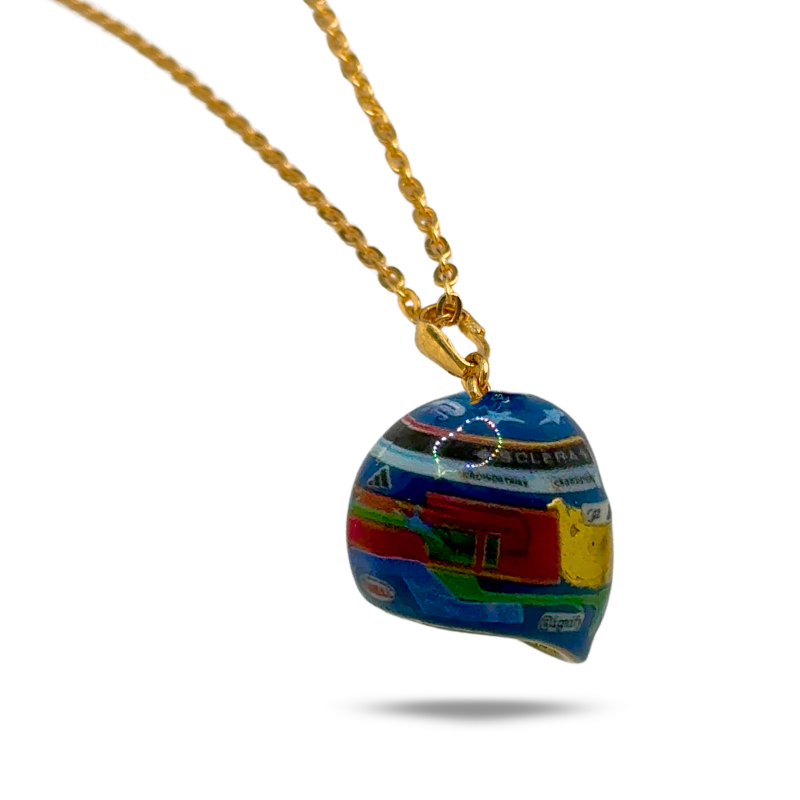 Ayrton Senna Helmet Necklace