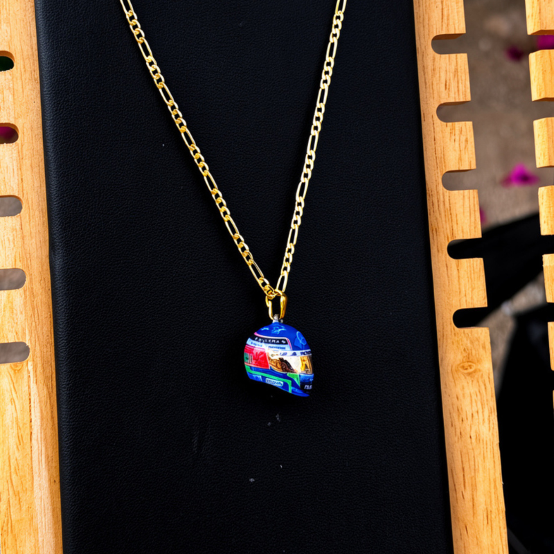 Ayrton Senna Helmet Necklace