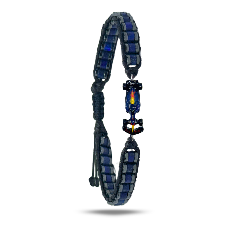Brazalete Redbull Piedras Naturales (Ajustable)