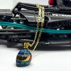 Ayrton Senna Helmet Necklace