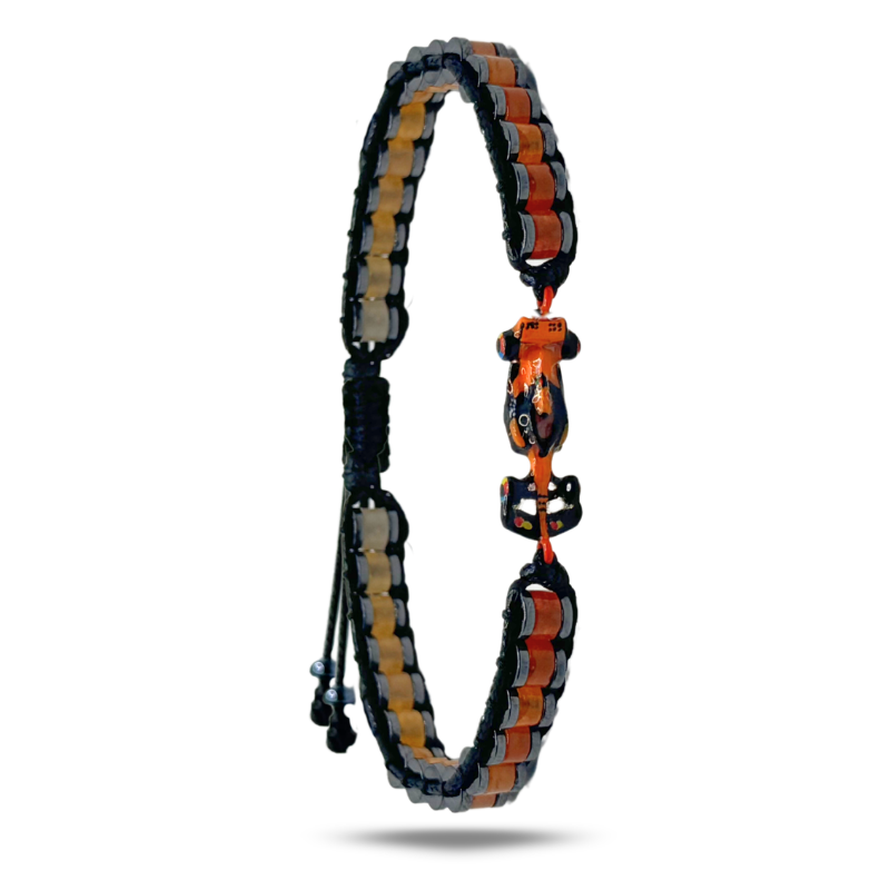 Brazalete McLaren Piedras Naturales (Ajustable)