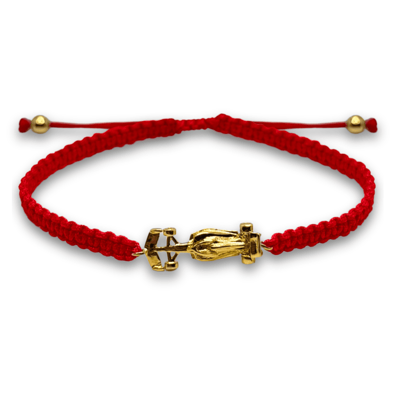 Brazalete Tejido Monoplaza (Rojo y Negro)