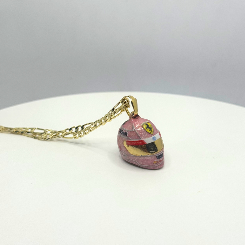 Ayrton Senna Helmet Necklace