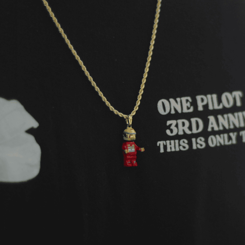 Collar Lego Ayrton Senna
