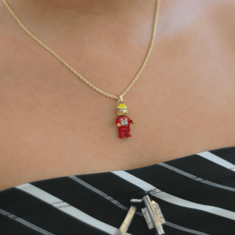 Collar Lego Ayrton Senna