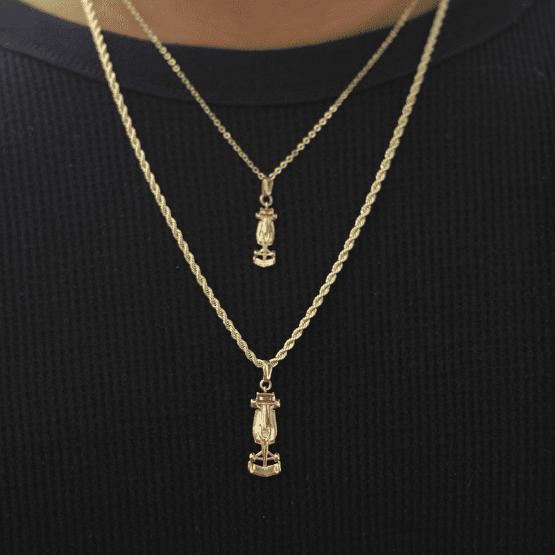 Collar Monoplaza Halo (Dorado y Plateado)
