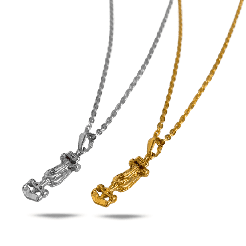 Collar Monoplaza Halo (Dorado y Plateado)