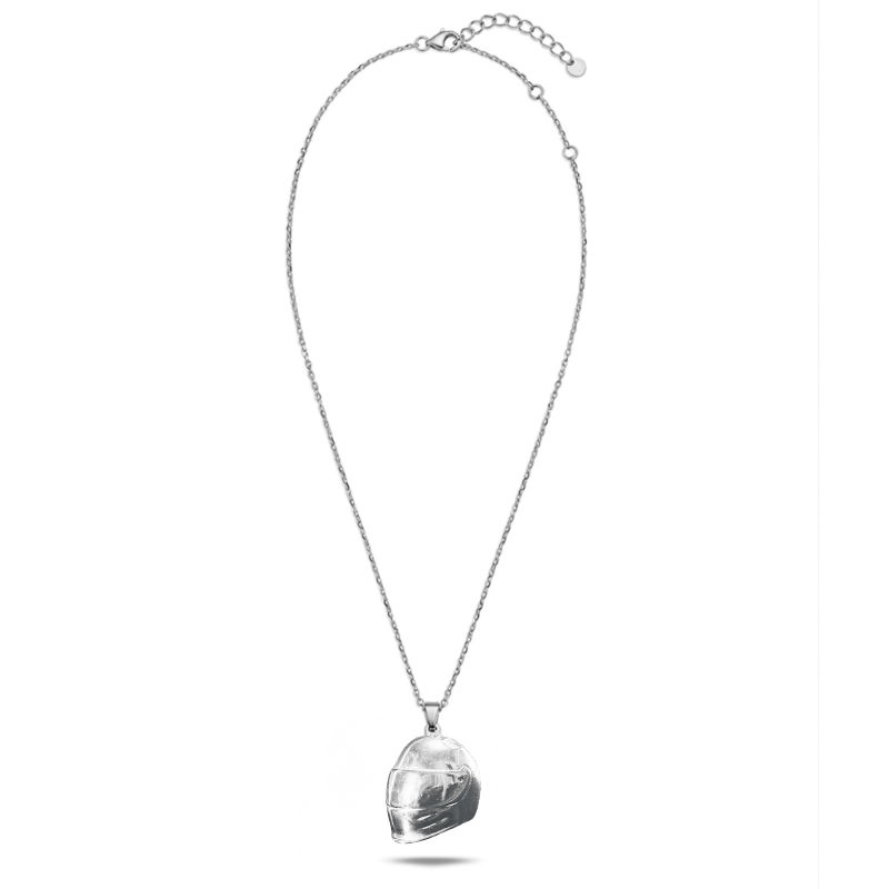 Collar Casco Plateado