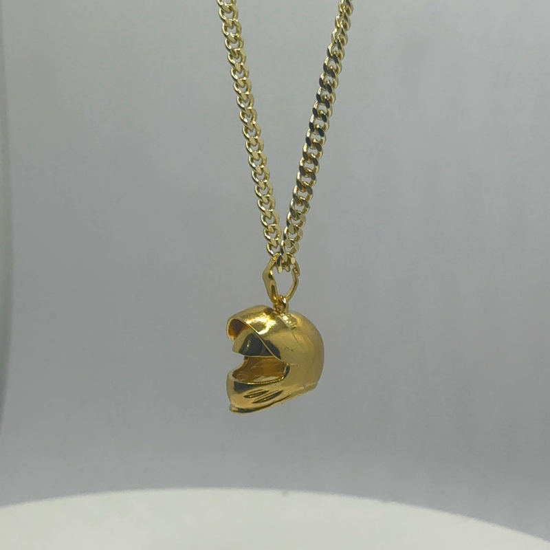 Collar Casco Dorado
