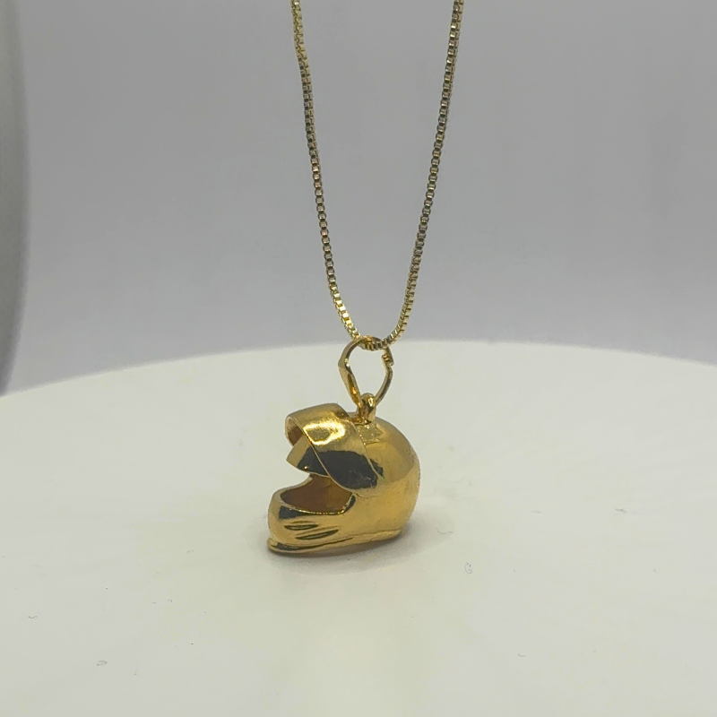 Collar Casco Dorado