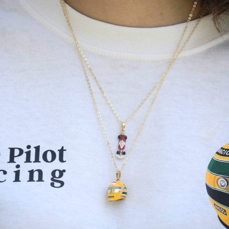 Collar Casco Ayrton Senna